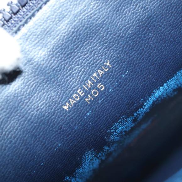 CELINE C Macadam Canvas Pouch Navy Auth bs14376 - Picture 12 of 16